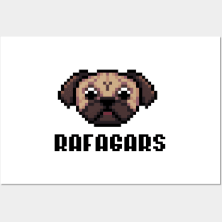 pixel pug Posters and Art